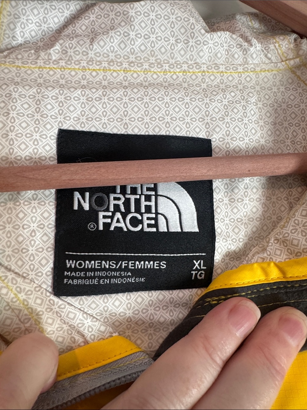 The North Face Women’s Bright Yellow Hooded Rain Jacket - Picture 2 of 4